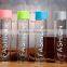 Customized 400ML borosilicate water bottle, custom voss water glass bottle water glass bottle