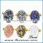 natural stone pave diamond stone titanium druzy ring