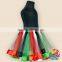 Posh Handmade Christmas Party Fluffy Red Green Black Tulle Satin Line Tutu Skirt For Baby Girls