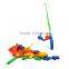 Hot wholesale cheapest new funny plastic toy fish hooks educational baby toy for sale