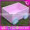 2016 wholesale high quality baby wooden toy storage box W08C134