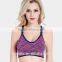 Women Cross Gym Fitness Pattern seamless Sports bra Made Yoga Bra