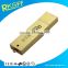 2016 Business gifts Metal Gold plating U Disk Shell with Logo