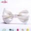 Simple design off white polyester cheap bowtie for men