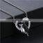 high end metal enamel yin yang cat necklace black and white animal pendant necklace for couple