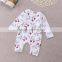 S60691B 2017 Child bodysuit deer print white jumpsuit Girls Infants Clothing with Long Sleeve