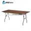 high quality plywood folding long table/plywood rectangular banquet table