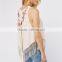 2017 latest fashion top design soft embroidered pretty tank