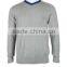 ISO9001/BSCI Manufature blank light grey acyclic varsity sweater