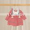 Wholesale long sleeve striped casual girls beautiful baby dresses