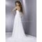 Sweet heart chiffon material beaded bridal wedding gown custom made