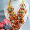 2016 GF-13035 Braided shell flower necklace United Kindom wedding Necklace !