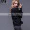 High quality fox fur pom pom decorated woollen sweater for ladies