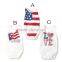 white color shortsleeve summer unisex baby bodysuit 100% cotton