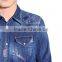 2016 Men's Slim Fit Cotton Washed Denim Jeans Shirt