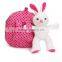 fancy rabbit kids school animal backpacks