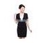 Hot selling women's fashion business formal suits with polyester viscose blend fabric