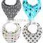 2017 hot selling Customized printed baby bandana bibs,