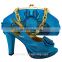 Latest lady shoes matching bag set high quality women shoes and bags D16021908