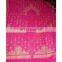 Women's Dress Pink Designer Maharani Traditional Tikki Work Georgette Party Wear Saree