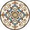 Arabic marble floor flower tile waterjet medallion