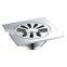 European Style Shower Room Waste Drain Bathroom Floor Drain Grate With Chrome Plating