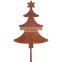 Outdoor Corten Steel Laser Cutting Metal Trees and Leaves Wall Art