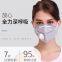 RTS KN95 Disposable non-woven face mask dustproof and breathable Industrial Dust Haze formaldehyde active carbon nose mask
