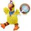 Durable pet dog chew toys squeaky canvas chicken toy for dog teeth cleaning
