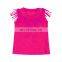 Girl Fringe Shirt Kids Plain Top Tassel T Shirt