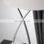 Modern living room decoration oval white lampshade silver plated metal table lamp for hotel