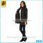 New fashion Black Celenia color block women winter coat