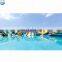 2018 pvc inflatable commercial water park on land prices with pool& slide/ inflatable bounce outdoor playground equipment