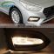 Carest 1 Set Car FogLamp Fog light Waterproof Fog lamp cover For Hyundai Solaris Accent 2017 2018 2019 2020