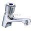 Brass Chrome Push Single Lever Self Closing Basin Mixer Taps , water tap