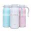 Candy colors large 1500ml 18/8 stainless steel coffee pot tea pot portable for home and restaurant