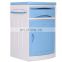 Stock Supply High Quality ABS plastic Hospital Bedside Locker with cabinets and wheels