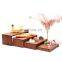 wholesale simple design wooden cupcake dessert rack buffet food display stand set