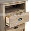 Drifted Gray End Table Bedside Cabinet Wood Night Stand with Storage Drawer