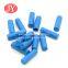 blue flat ABS plastic aglet with engraved logo lace string aglet tips shoelace aglet cord ends
