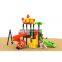 New Arrival Commercial Plastic Playground Equipment Kids Play 3 Slides and Swing Sets Playground Outdoor Playsets for Children