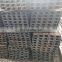 Prime quality Q235 SS400 ASTM A36 Hot Rolled Carbon U channel steel sizes