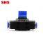 SNS HVFF Series quick connect reducing straight PU tube plastic air hose connector flow control hand valve pneumatic fitting