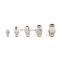 wholesale pneumatic nickel-plated brass straight through push to connection pipe fittings