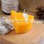 Hot Sale Small Triangle Cheese Scented Candle Bath Home Party Decoration Cute Non-toxic Cake Topper Candle