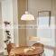 Modern LED Glass Hanging Light For Study Room Dining Room Modern Milk White Pendant Lamp Decoration