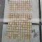 Honed beige traverrtine stone  mosaic tiles 60x60cm