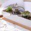 Simple Ceramic White Rectangular Flower Pots Outdoor Garden Planters Pots For Plants White Ceramic