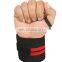 custom cross fit gym fitness power training strength weight lifting cotton elastic hand wrist support straps wrist wrap