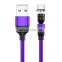 Wholesale 1M 2M 3PIN  540 rotation Fast Charging Type C 3 In 1 Usb Charging Cable Magnetic Data cable for iphone